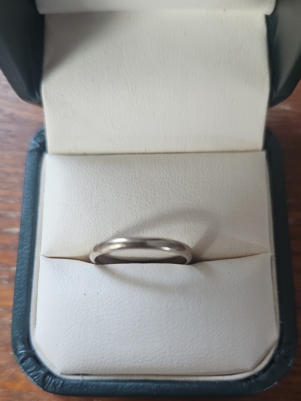 White gold wedding band Size 5.25